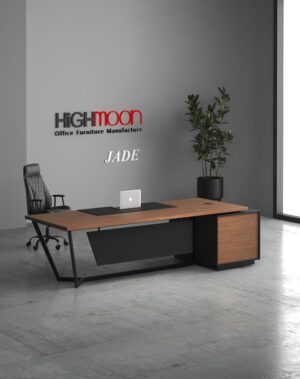 Jade Straight Desk (Black Leg)