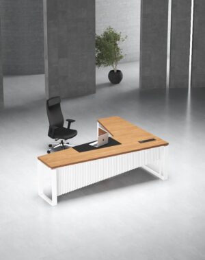 Zig Executive Desk (White Leg)